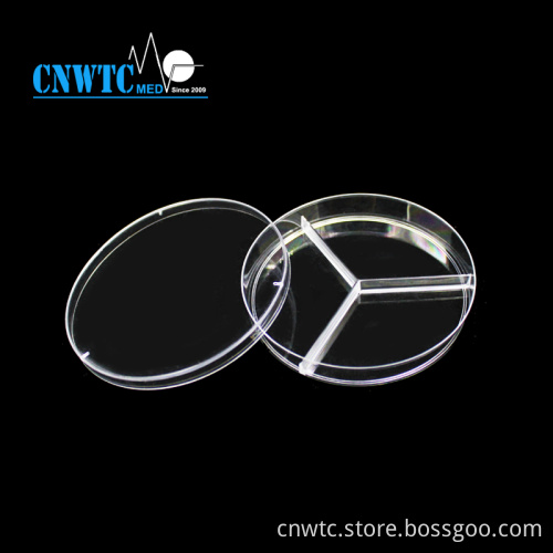 Petri Dish Supply: Triple Vented Polystyrene Petri Dishes, 90x15mm - Pack of 20
